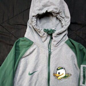 Vintage Y2K Nike Oregon Ducks Zipper Hoodie Sweatshirt